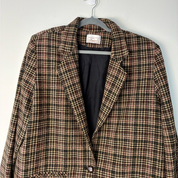 Vintage Plaid Blazer - Picture 2 of 8